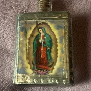 Religious Icon Glass Bottle